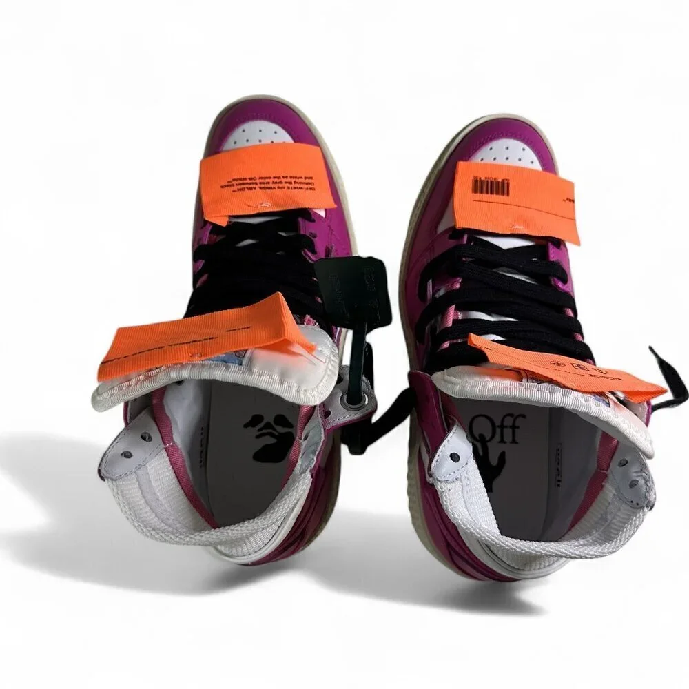 OFF-WHITE Women's Sneakers Off-Court 3.0 High-Top Fuschia Pink sz 36 NWOT